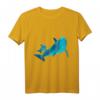 Delfin Mama mit Kind Polygon Säugetier Geschenk T-Shirt – Perfekt für Tierliebhaber, Tierschützer und Meerestierfreunde