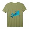 Delfin Mama mit Kind Polygon Säugetier Geschenk T-Shirt – Perfekt für Tierliebhaber, Tierschützer und Meerestierfreunde