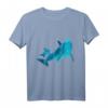 Delfin Mama mit Kind Polygon Säugetier Geschenk T-Shirt – Perfekt für Tierliebhaber, Tierschützer und Meerestierfreunde