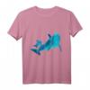 Delfin Mama mit Kind Polygon Säugetier Geschenk T-Shirt – Perfekt für Tierliebhaber, Tierschützer und Meerestierfreunde