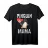 Pinguin Mama T-Shirt für Muttertag & Pinguinliebhaber – Süßes Tiermotiv für Mütter, Zoobesucher & Antarktis-Fans
