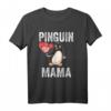 Pinguin Mama T-Shirt für Muttertag & Pinguinliebhaber – Süßes Tiermotiv für Mütter, Zoobesucher & Antarktis-Fans