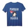 Pinguin Mama T-Shirt für Muttertag & Pinguinliebhaber – Süßes Tiermotiv für Mütter, Zoobesucher & Antarktis-Fans