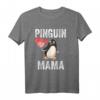 Pinguin Mama T-Shirt für Muttertag & Pinguinliebhaber – Süßes Tiermotiv für Mütter, Zoobesucher & Antarktis-Fans