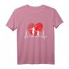 Bester Mama der Welt - Herzschlag Mutter und Tochter T-Shirt für Muttertag, Geburtstag & Weihnachten