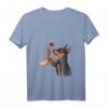 Damen Zwergpinscher Liebe Miniature Pinscher Hundehalterin T-Shirt mit V-Ausschnitt – Perfekt als Geschenk für Hundeliebhaberinnen, Mütter & Freundinnen