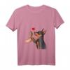 Damen Zwergpinscher Liebe Miniature Pinscher Hundehalterin T-Shirt mit V-Ausschnitt – Perfekt als Geschenk für Hundeliebhaberinnen, Mütter & Freundinnen