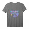 Damen Meerjungfrau Geburtstag Meerjungfrau Mama T-Shirt - Lustiges Familienoutfit & Geschenkidee für Meerjungfrauen-Liebhaberinnen