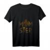 Damen Momster Shirt – Lustiges Halloween Frauen Kostüm Mama Hexe T-Shirt mit V-Ausschnitt für gruselige Nächte und Party