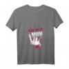 Heavy Metal Mom Teufelshörner Geschenk für Mutter - Vintage Rock T-Shirt mit V-Ausschnitt für Festival, Konzerte & Musikerinnen