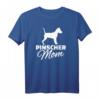Pinscher Mama T-Shirt für Hundemütter - Klassisch geschnitten, doppelt genähter Saum, ideales Geschenk für Hundeliebhaberinnen