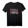 Damen Puggle Mama T-Shirt – Lustiges Geschenk zum Muttertag für Hundeliebhaberinnen, Tierliebhaberin mit Humor