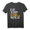 Homeschooling Eat Sleep Repeat Mama T-Shirt - Lustiges Grundschul-Design für Eltern im Lockdown & Home Office als Geschenk