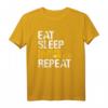 Homeschooling Eat Sleep Repeat Mama T-Shirt - Lustiges Grundschul-Design für Eltern im Lockdown & Home Office als Geschenk