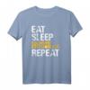 Homeschooling Eat Sleep Repeat Mama T-Shirt - Lustiges Grundschul-Design für Eltern im Lockdown & Home Office als Geschenk