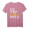 Homeschooling Eat Sleep Repeat Mama T-Shirt - Lustiges Grundschul-Design für Eltern im Lockdown & Home Office als Geschenk