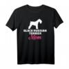 Russischer Schwarzer Terrier Mama T-Shirt für Hundeliebhaberinnen - Klassisch geschnitten, ideal als Geschenk für Hundemütter