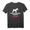 Russischer Schwarzer Terrier Mama T-Shirt für Hundeliebhaberinnen - Klassisch geschnitten, ideal als Geschenk für Hundemütter