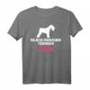 Russischer Schwarzer Terrier Mama T-Shirt für Hundeliebhaberinnen - Klassisch geschnitten, ideal als Geschenk für Hundemütter