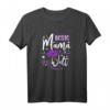 Damen Hand gezeichnet – Beste Mama der Welt T-Shirt mit Herzen und Sternen, perfektes Geschenk für Mama