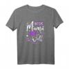Damen Hand gezeichnet – Beste Mama der Welt T-Shirt mit Herzen und Sternen, perfektes Geschenk für Mama