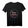 Zwillingsmama T-Shirt - Zweimal gesegnet, zweimal müde lustiges Muttershirt für Zwillingsmütter mit Jungen und Mädchen