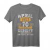 April 1953 Lustiges 70. Geburtstag T-Shirt für Männer & Frauen - Limitierte Edition, Vintage Geschenkidee für Jubilare