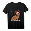 Dackel Rentier Weihnachten T-Shirt - Lustiges und Süßes Geschenk für Hunde- und Tierliebhaber zu Weihnachten oder Geburtstag