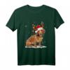 Dackel Rentier Weihnachten T-Shirt - Lustiges und Süßes Geschenk für Hunde- und Tierliebhaber zu Weihnachten oder Geburtstag