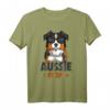Australian Shepherd Aussie Mom T-Shirt – Perfektes Geschenk für Hunde-Mütter, Liebhaber & Züchter zu Weihnachten, Geburtstag & Muttertag