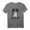 Australian Shepherd Aussie Mom T-Shirt – Perfektes Geschenk für Hunde-Mütter, Liebhaber & Züchter zu Weihnachten, Geburtstag & Muttertag