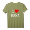 I Love Mama Kinder Liebe Herz Baby Kind Geschenk Mom T-Shirt – Süßes Kinder-Shirt für Mütter, Babys und Kinder im Alter von 2-12 Jahren