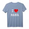 I Love Mama Kinder Liebe Herz Baby Kind Geschenk Mom T-Shirt – Süßes Kinder-Shirt für Mütter, Babys und Kinder im Alter von 2-12 Jahren