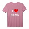 I Love Mama Kinder Liebe Herz Baby Kind Geschenk Mom T-Shirt – Süßes Kinder-Shirt für Mütter, Babys und Kinder im Alter von 2-12 Jahren