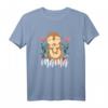 Floral Otter Mutter & Baby Tier Muttertags-T-Shirt – Niedliches Otter Design für Mütter und Tierliebhaberinnen