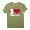 Ich liebe Mama T-Shirt – Klassisches Geschenk für Kinder und Jugendliche zum Muttertag und Familienfest