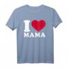 Ich liebe Mama T-Shirt – Klassisches Geschenk für Kinder und Jugendliche zum Muttertag und Familienfest