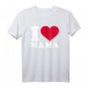 Ich liebe Mama T-Shirt – Klassisches Geschenk für Kinder und Jugendliche zum Muttertag und Familienfest