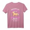 Haflinger Mama Spruch T-Shirt - Lustiges Reiterin Pferde T-Shirt für Pferdeliebhaberinnen und Reiterinnen, Perfekt für Fans von Haflingern und Reitsport