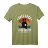 Lustiges Katzenbier T-Shirt mit Sarkasmus – Free Hugs Just Kidding Don't Touch Me, perfektes Geschenk für Katzenliebhaber, Weihnachten, Geburtstag & Valentinstag
