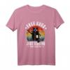 Lustiges Katzenbier T-Shirt mit Sarkasmus – Free Hugs Just Kidding Don't Touch Me, perfektes Geschenk für Katzenliebhaber, Weihnachten, Geburtstag & Valentinstag