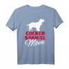 Cocker Spaniel Mama T-Shirt für Hundeliebhaberinnen - Klassisch geschnitten, doppelt genähter Saum