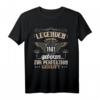 Legende seit 1981 - HapDog Geschenk für Männer mit Vintage Retro Design, Perfektion T-Shirt für Party & Jubiläum