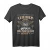 Legende seit 1981 - HapDog Geschenk für Männer mit Vintage Retro Design, Perfektion T-Shirt für Party & Jubiläum