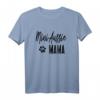 Damen Mini Aussie Mama Paw Print Australian Shepherd Mom T-Shirt - Lustiges Hunde-Design für Frauen und Mädchen, Hunde- und Aussie-Liebhaberinnen