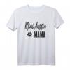 Damen Mini Aussie Mama Paw Print Australian Shepherd Mom T-Shirt - Lustiges Hunde-Design für Frauen und Mädchen, Hunde- und Aussie-Liebhaberinnen
