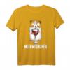 Meerweinchen Meerschweinchen Mama Wein trinken Weinglas T-Shirt - Perfekt für Weinliebhaberinnen, Meerschweinchen-Fans & Mädelsabende