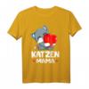 Katzenmama Damen T-Shirt – Süßes Katzen Design, ideales Geschenk zum Geburtstag, Weihnachten & Ostern für Katzenliebhaberinnen