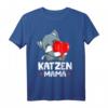 Katzenmama Damen T-Shirt – Süßes Katzen Design, ideales Geschenk zum Geburtstag, Weihnachten & Ostern für Katzenliebhaberinnen