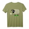 Süßes Schaf mit Blume Wolle T-Shirt für Mädchen und Mama – Perfekt als Geschenk, Hippie Kostüm & für Tier- und Blumenliebhaber